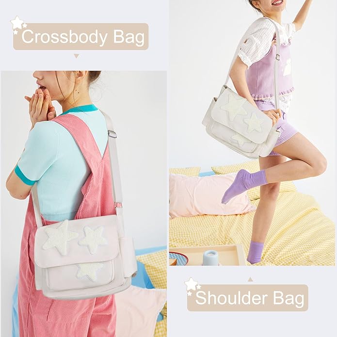 Lotte | Y2K Ster Grunge Umhängetasche