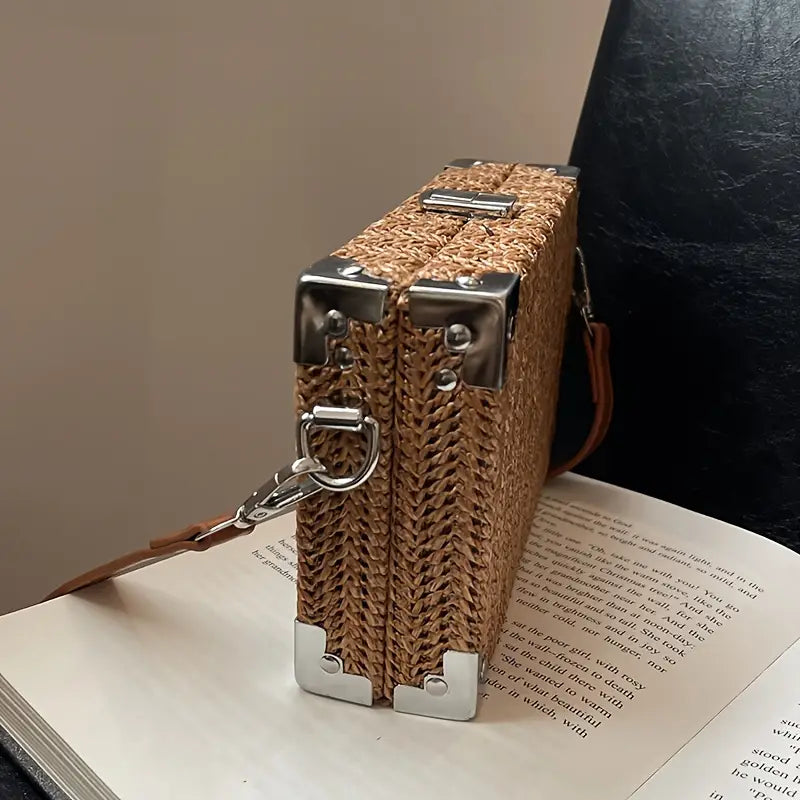 Lena | Damenmodische Geflochtene Schultertasche