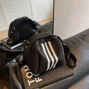 Lotte | Gestreifte Oxford Schultertasche