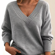 Sara | V-Ausschnitt Pullover – Anmutig und Vielseitig
