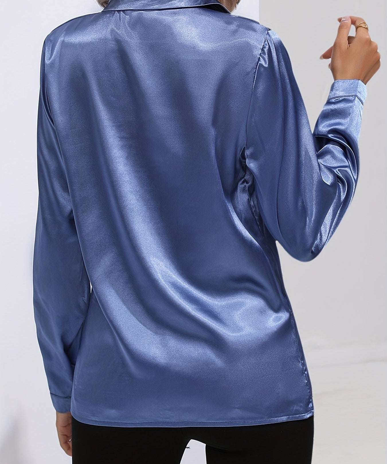 Aaliyah | Satin-Hemd mit Knopfleiste für Damen 1