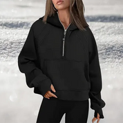 Charlotte | Femininer Halbreißverschluss Pullover für Stil und Komfort