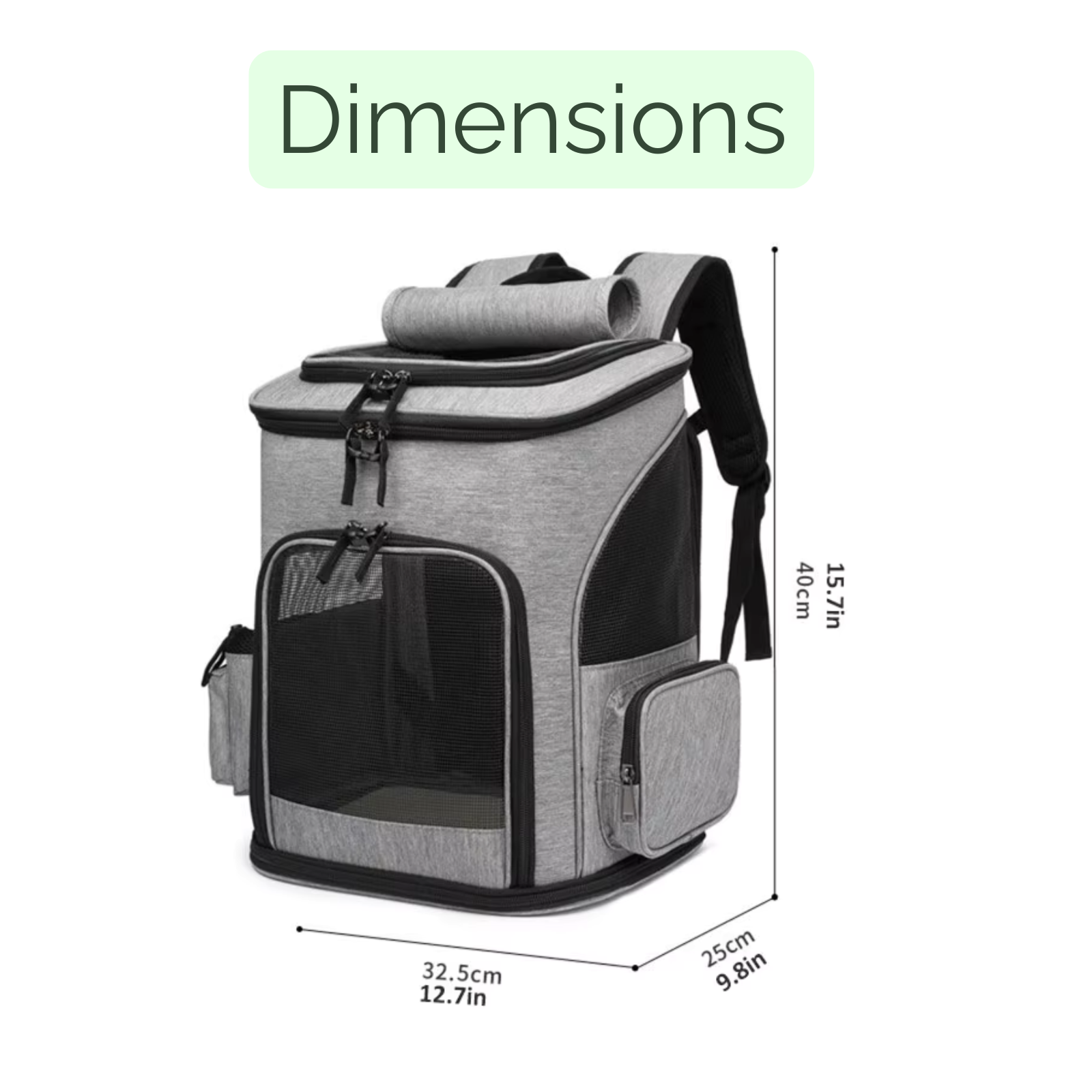 Atmungsaktiver Rucksack für Katzen und Hunde 4