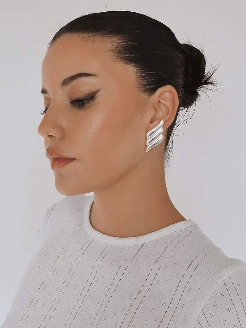 Eve | Luxuriöse 14K Goldene Vogelohrringe