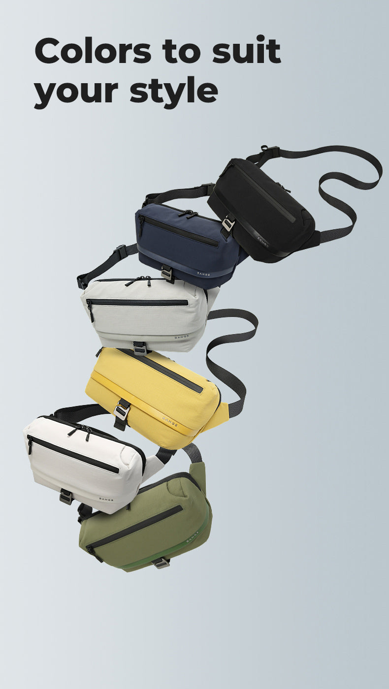 BANGE 2025 Ultraleichte, wasserdichte Sling Bag für Urban Explorers 3