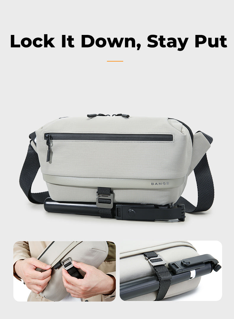 BANGE 2025 Ultraleichte, wasserdichte Sling Bag für Urban Explorers 5