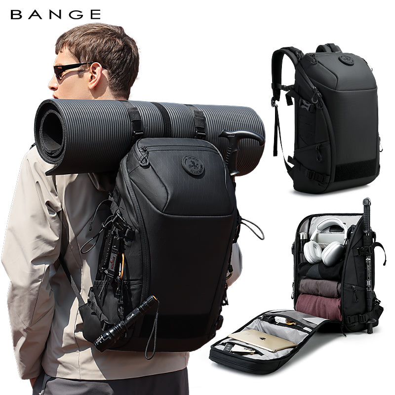 BANGE 2025 Wasserdichter Outdoor-Rucksack für Wandern, Camping, Reisen 0