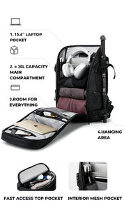 BANGE 2025 Wasserdichter Outdoor-Rucksack für Wandern, Camping, Reisen 6