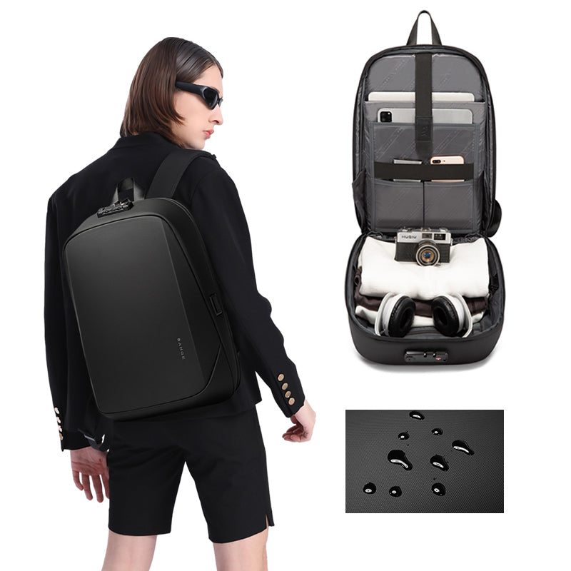 BANGE Anti-Diebstahl-Hartschalen-Rucksack mit TSA-Schloss und USB-Anschluss 1
