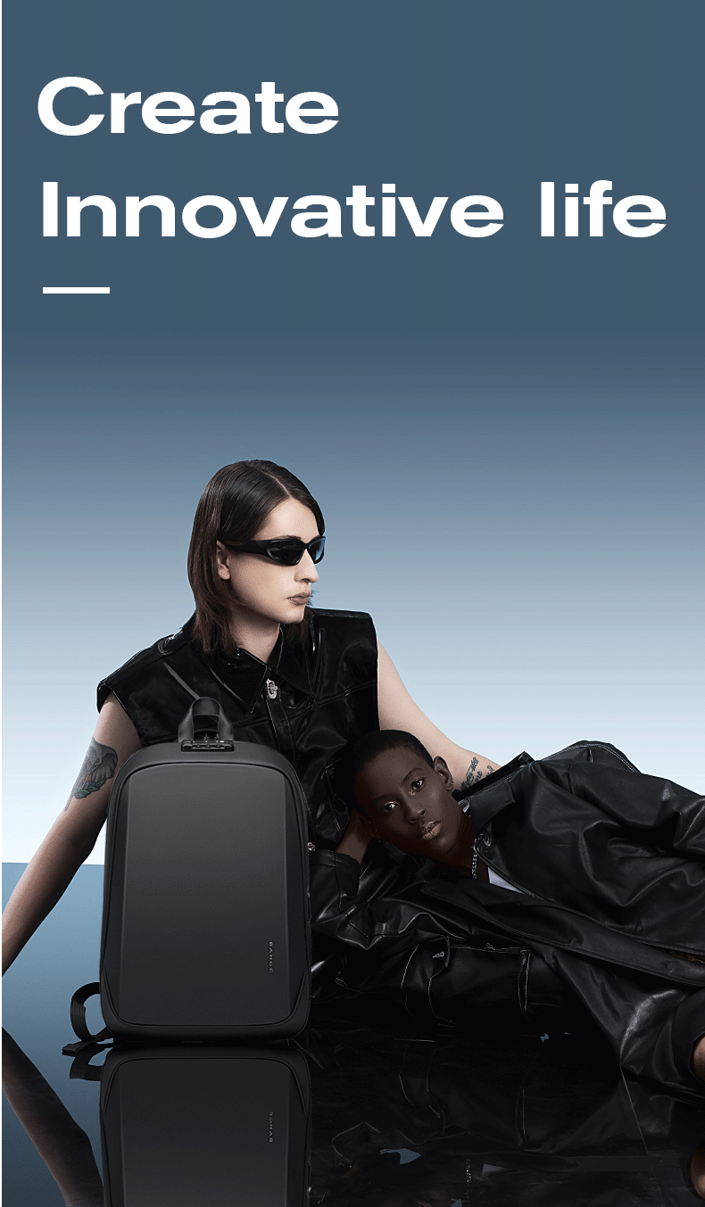 BANGE Anti-Diebstahl-Hartschalen-Rucksack mit TSA-Schloss und USB-Anschluss 2