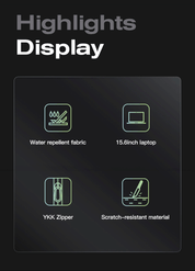 BANGE Anti-Diebstahl-Hartschalen-Rucksack mit TSA-Schloss und USB-Anschluss 5