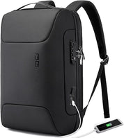 BANGE Anti-Diebstahl-Rucksack mit USB-Ladeanschluss, leichter Business-Rucksack für Männer und Frauen 0