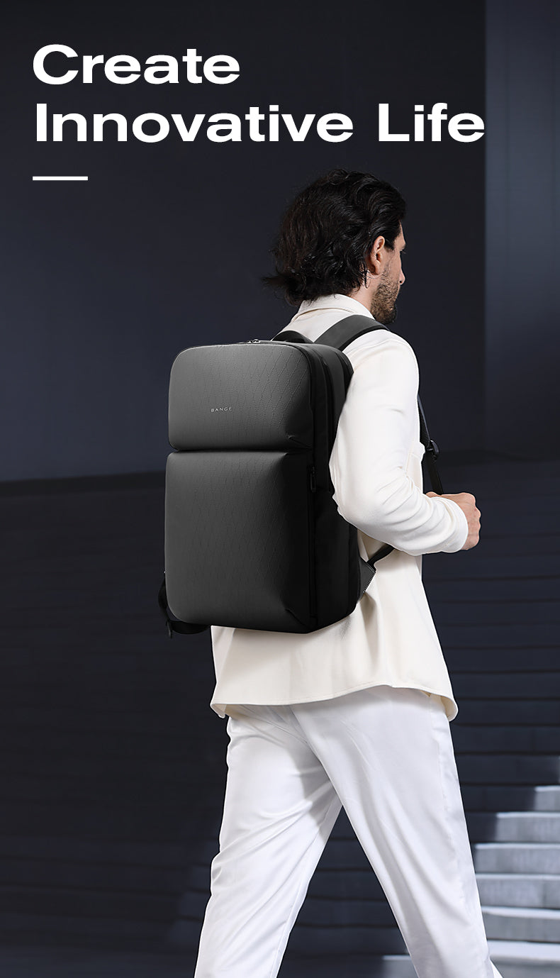 BANGE Bestseller: Schlanker, wasserdichter 15,6-Zoll-Laptop-Rucksack für Business und Schule 2