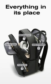 BANGE Bestseller: Schlanker, wasserdichter 15,6-Zoll-Laptop-Rucksack für Business und Schule 4