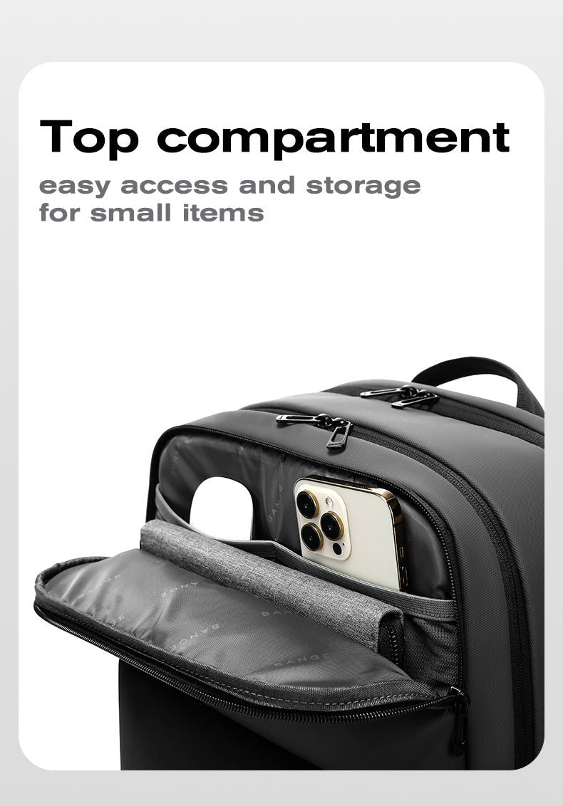 BANGE Bestseller: Schlanker, wasserdichter 15,6-Zoll-Laptop-Rucksack für Business und Schule 5