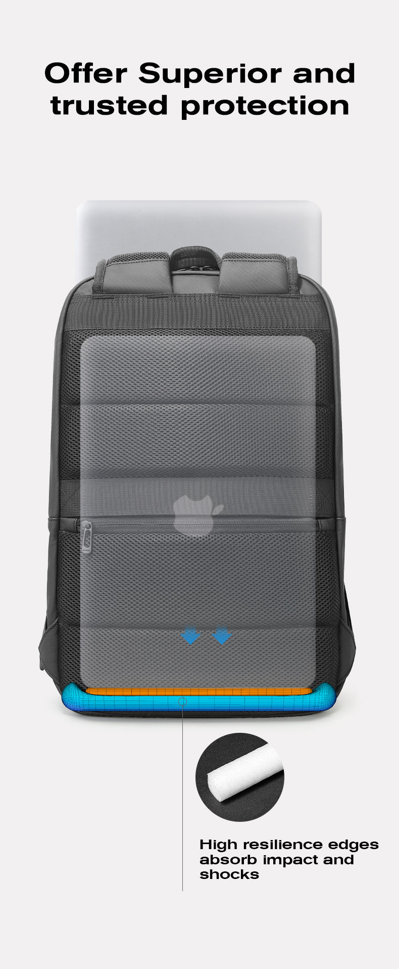 BANGE Bestseller: Schlanker, wasserdichter 15,6-Zoll-Laptop-Rucksack für Business und Schule 7