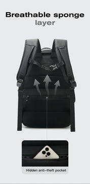 BANGE Bestseller: Schlanker, wasserdichter 15,6-Zoll-Laptop-Rucksack für Business und Schule 8