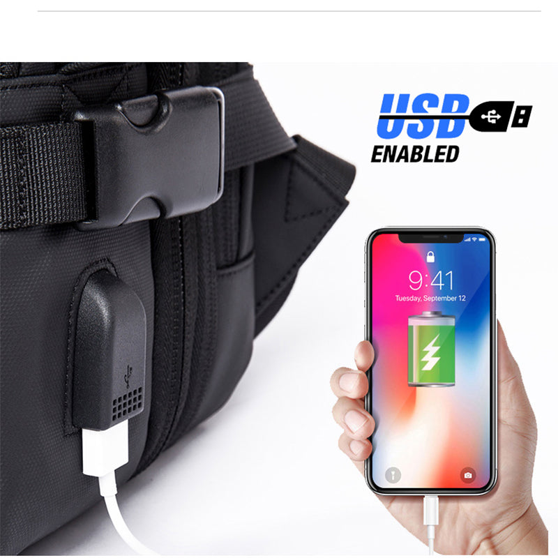 BANGE Business Trip Travel Wasserdichter Erweiterungsrucksack Flugzugelassener Handgepäck-Rucksack 9