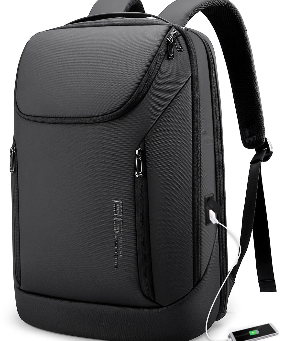 BANGE Business Wasserdichter Rucksack Geeignet für 15,6 Zoll Laptop Rucksack mit USB-Aufladung 0