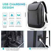 BANGE Business Wasserdichter Rucksack Geeignet für 15,6 Zoll Laptop Rucksack mit USB-Aufladung 10