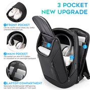 BANGE Business Wasserdichter Rucksack Geeignet für 15,6 Zoll Laptop Rucksack mit USB-Aufladung 2