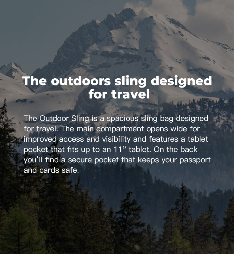 BANGE Essential Herren Outdoor wasserdichte Sling Bag 3