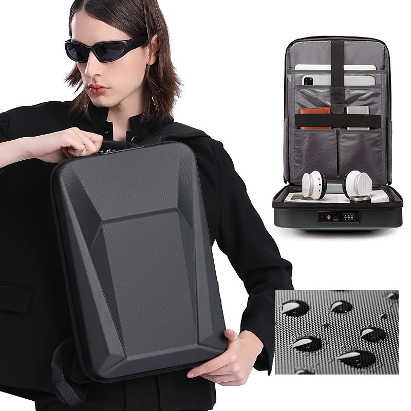 BANGE Hartschalen-Laptop-Rucksack mit TSA-Schloss 1