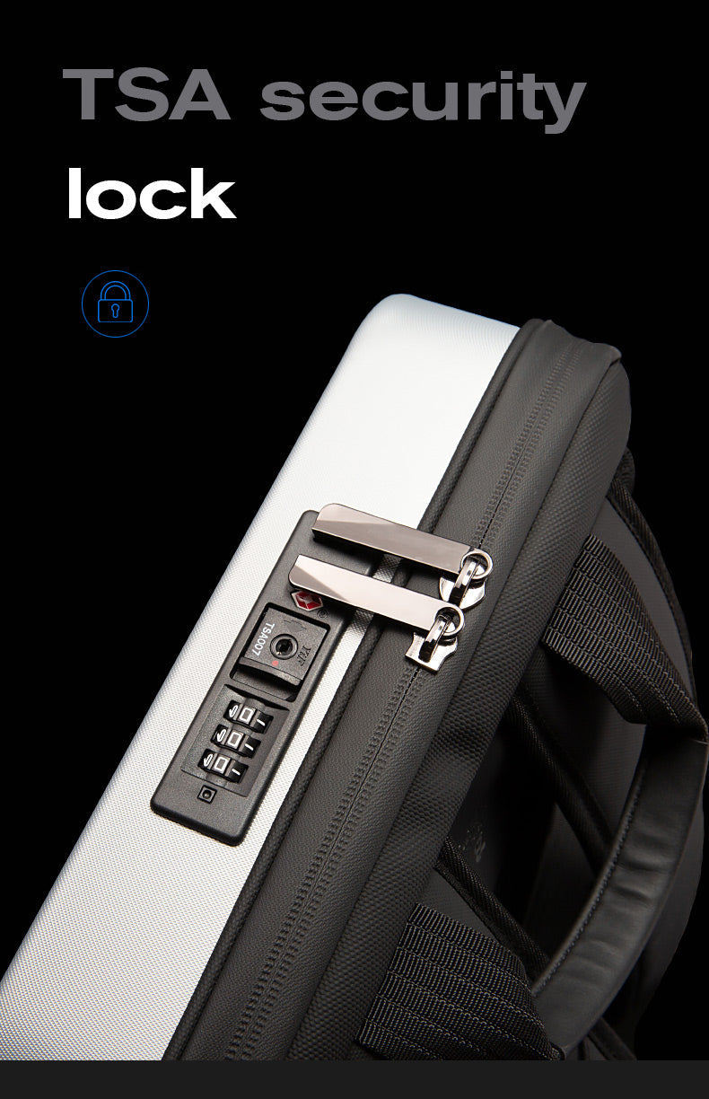 BANGE Hartschalen-Laptop-Rucksack mit TSA-Schloss 6