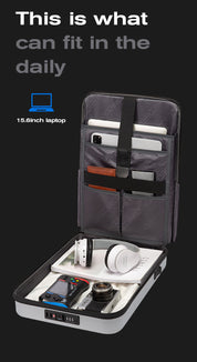 BANGE Hartschalen-Laptop-Rucksack mit TSA-Schloss 7