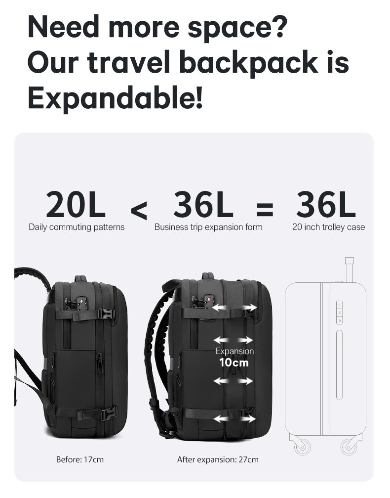 BANGE Heißer Verkauf Neue Ankunft 50L USB TSA Schloss Gewicht Griff Wasserdicht Männer Vakuum Kompression Laptop Rucksack 7