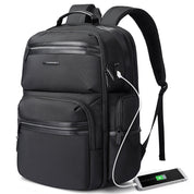 BANGE Laptop-Rucksack für Herren, Business-Reiserucksäcke mit USB-Ladeanschluss, Weekender-Handgepäck-Rucksack 0