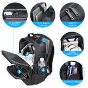 BANGE Laptop-Rucksack für Herren, Business-Reiserucksäcke mit USB-Ladeanschluss, Weekender-Handgepäck-Rucksack 1