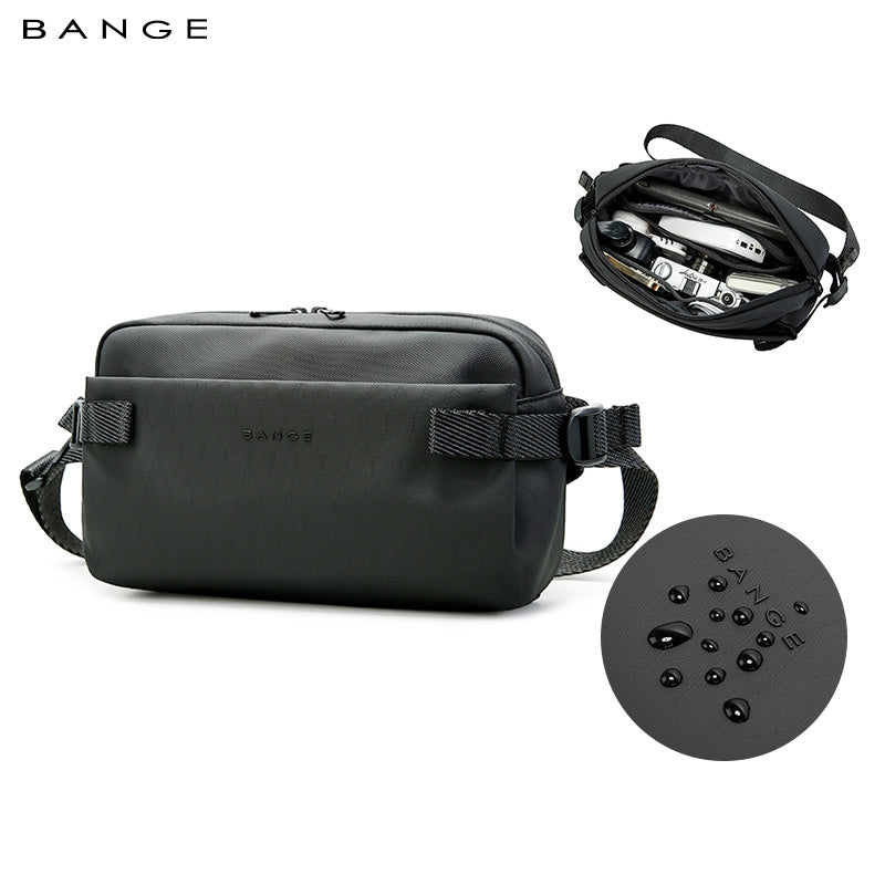 BANGE Minimalistische, wasserdichte Urban Crossbody-Schultertasche für Pendeln/Reisen 0