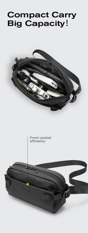 BANGE Minimalistische, wasserdichte Urban Crossbody-Schultertasche für Pendeln/Reisen 2