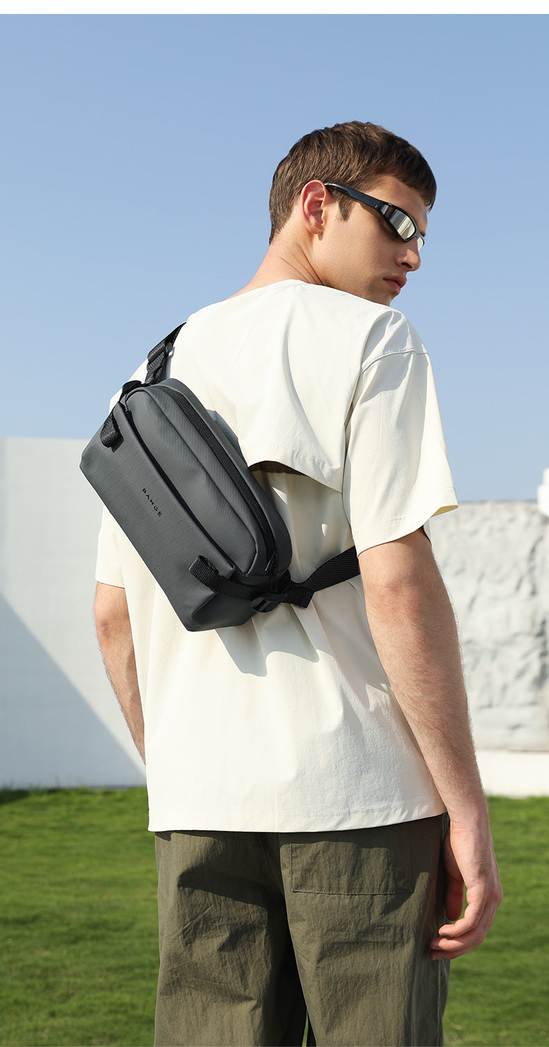 BANGE Minimalistische, wasserdichte Urban Crossbody-Schultertasche für Pendeln/Reisen 3