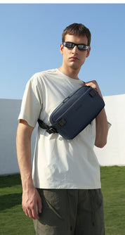 BANGE Minimalistische, wasserdichte Urban Crossbody-Schultertasche für Pendeln/Reisen 4