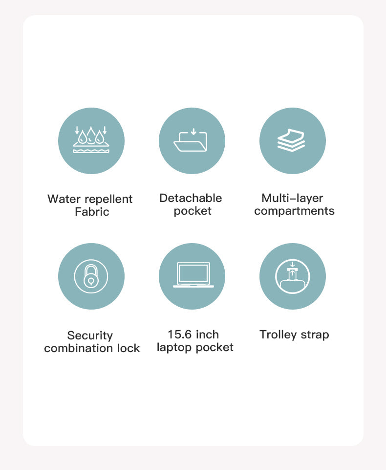 BANGE Multifunktions-Reiserucksack mit abnehmbarem Diebstahlschutz und Schuhfächern 2