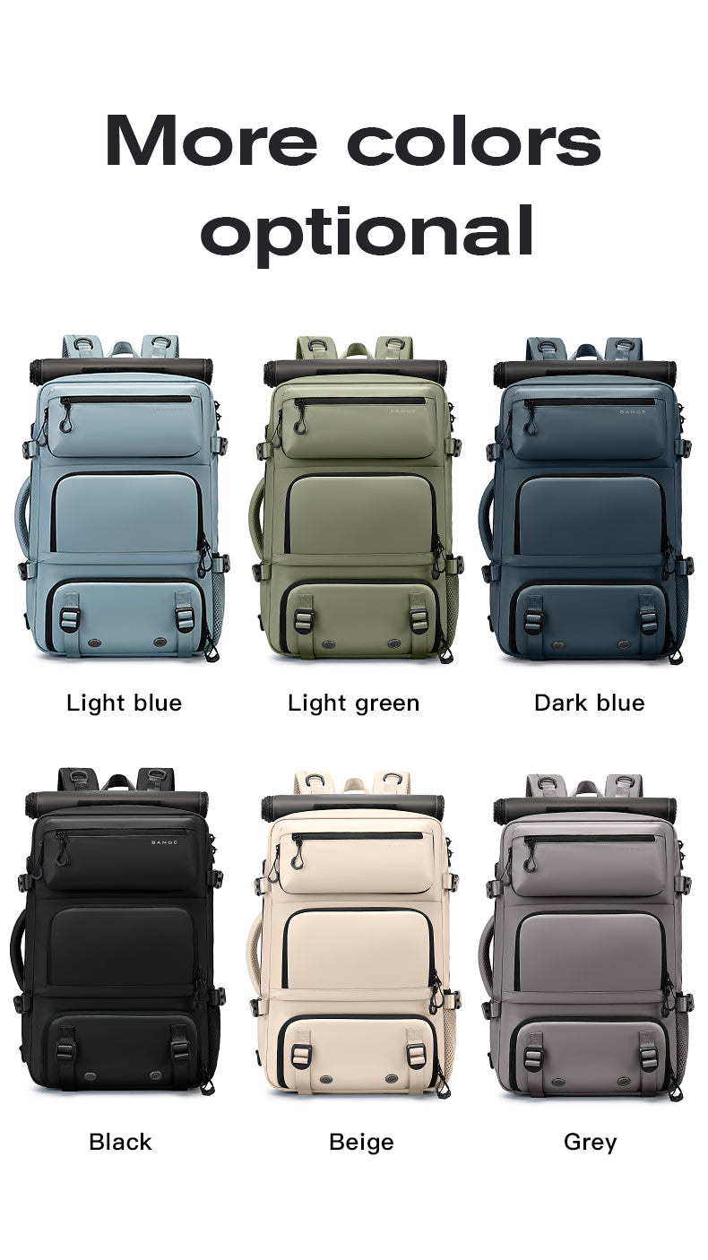 BANGE Multifunktions-Reiserucksack mit abnehmbarem Diebstahlschutz und Schuhfächern 5