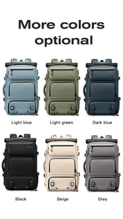 BANGE Multifunktions-Reiserucksack mit abnehmbarem Diebstahlschutz und Schuhfächern 5