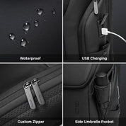 BANGE Neuer USB-Ladeanschluss passend für 15,6-Zoll-Laptop-Rucksack für Männer 5