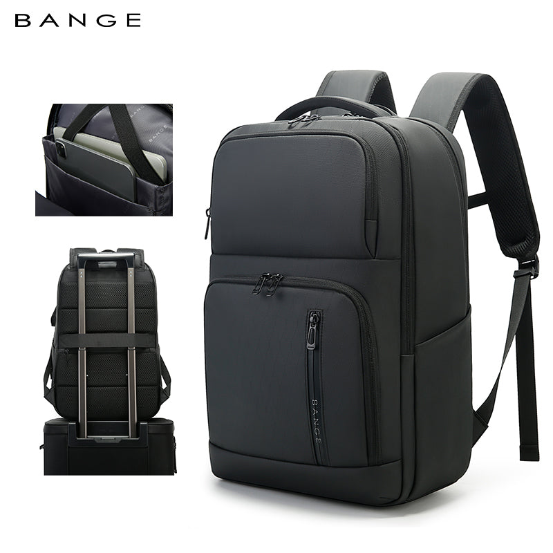 BANGE Neuer organisierter wasserdichter Pendler-Business-Schulrucksack 1