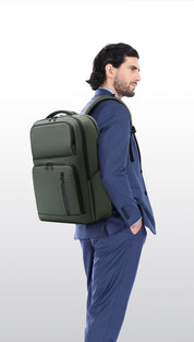 BANGE Neuer organisierter wasserdichter Pendler-Business-Schulrucksack 4