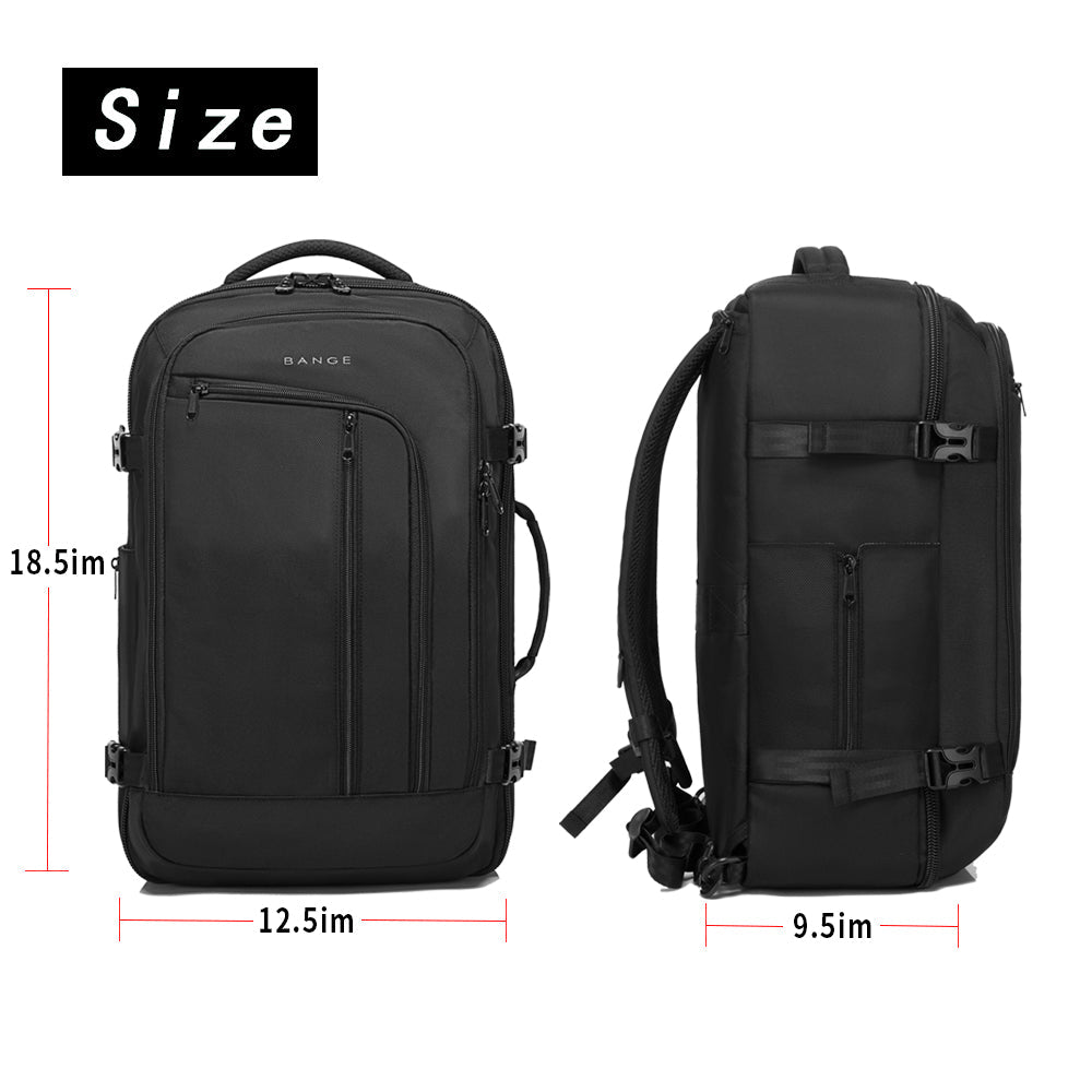 BANGE Reise-Rucksack für Übernachtungen, 40-Liter-Wochenendtasche mit FAA-Flugzulassung 2