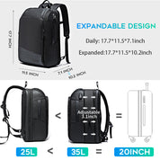 BANGE Reiserucksäcke, Weekender-Handgepäck-Rucksack, wasserdichter Herren-Business-Laptop-Rucksack für 15,6 Zoll 1