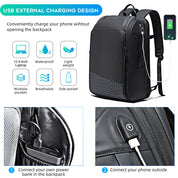 BANGE Reiserucksäcke, Weekender-Handgepäck-Rucksack, wasserdichter Herren-Business-Laptop-Rucksack für 15,6 Zoll 4