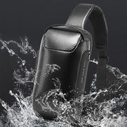 BANGE Sling-Rucksack, Diebstahlsichere Messenger-Tasche aus Carbonfaser 3