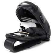 BANGE Sling-Rucksack, Diebstahlsichere Messenger-Tasche aus Carbonfaser 4