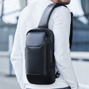 BANGE Sling-Rucksack, Diebstahlsichere Messenger-Tasche aus Carbonfaser 7