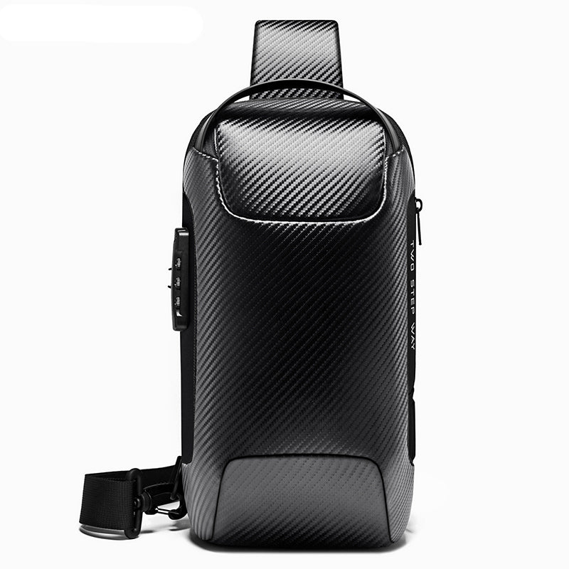 BANGE Sling-Rucksack, Diebstahlsichere Messenger-Tasche aus Carbonfaser 8