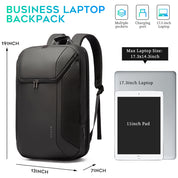 BANGE Smart Business Laptop-Rucksack, wasserdicht, für 15,6-17,3 Zoll Laptops mit 3.0 USB-Ladeanschluss für Männer und Frauen 4